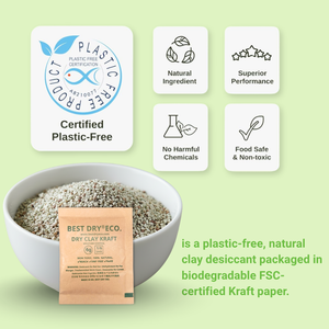 Meilleurs sachets déshydratants en argile bentonite 100 % pure BEST DRY ECO 17g pour la protection contre l'humidité et les moisissures des appareils électroniques et appareils photo - Product Image 5