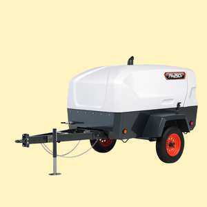 Compresseur d'air rotatif à vis de 250 CFM, compresseur industriel portable de 90 CV - Product Image 1
