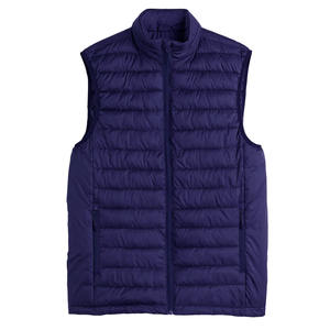 Chaleco acolchado para hombre, de lona, con cremallera, antiarrugas, de secado rápido, talla grande, chaqueta cálida para invierno - Product Image 5