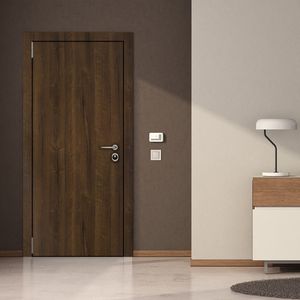 Puerta Precolgada de MDF Sólido con Revestimiento de Madera de PVC de Primera Calidad, Resistente al Agua y a las Termitas, Moderna, para Interiores de Apartamentos, Salas de Estar y Hoteles - Product Image 6