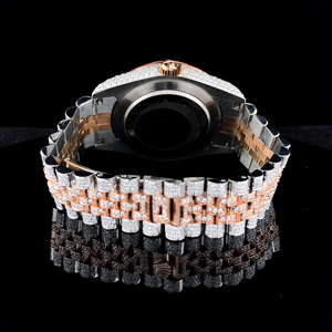 Reloj Mecánico Analógico de Acero Inoxidable de 100 Bares, Resistente al Agua, Estilo Hip Hop Clásico Unisex, Hecho a Mano con Diseño Artístico de Joyas de Belleza - Product Image 4