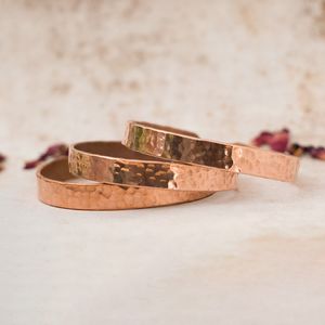 Best Copper Magnetic Natural Copper Handmade Personalization Embossed Design Promotional Christmas <b>Gift</b> for Daily Wear - Product Image 2