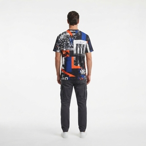เสื้อยืดพิมพ์ลายทั้งตัวแบบซับลิเมชั่นสำหรับผู้ชาย เสื้อผ้าถักเนื้อผ้าคุณภาพสูง สไตล์สตรีทแวร์ กราฟิกที โออีเอ็ม เสื้อผ้าผู้ชาย - Product Image 2