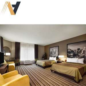 Juego de dormitorio de hotel moderno y fuerte bien diseñado para habitaciones Super 8-Madera Metal King/Queen Tamaños Vietnam Fabricado en fábrica - Product Image 1