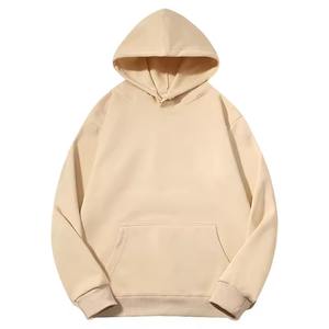 Sweat à capuche oversize épais et lourd, couleur unie, épaules tombantes, col rond en molleton, unisexe, logo personnalisé, doux, chaud et tendance - Product Image 3