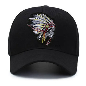 Casquettes de camionneur classiques réglables noires avec broderie, légères en polyester, taille unique 56-58 cm, pour la plage et les activités de plein air - Product Image 1