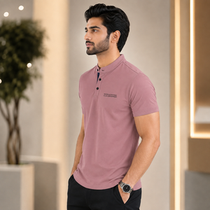Camisas de Hombre Personalizadas al por Mayor, Diseños a Medida, Estilo Descomplicado, Tallas Grandes, Hombros Caídos, Patrón Sólido Grueso, Transpirables - Product Image 3