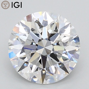 Diamant de laboratoire CVD Luxe Glow 3,40 CT, taille ronde, couleur E, pureté VVS2, 9,57 MM, certifié IGI, éclatant pour les meilleurs bijoux - Product Image 1