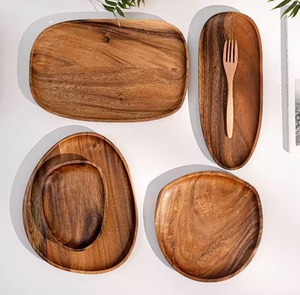 Plateau en bois de qualité supérieure, idéal pour le service de repas en chambre d'hôtel et la présentation des aliments en chambre, vente en gros depuis l'Inde - Product Image 1