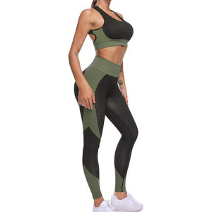 Custom Solid Plain Dyed Casual wear Women <b>Yoga</b> <b>Set</b> wholesale price oem Service New Arrival Quick dry Clothing Women <b>Yoga</b> <b>Set</b> - Product Image 1