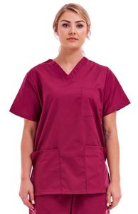 Safety Cotton Blends Dobby Fabric Unisex Hospital Scrubs Suits & Doctor <b>Nurse</b> Uniforms for Service Cleaning Staff - Product Image 3