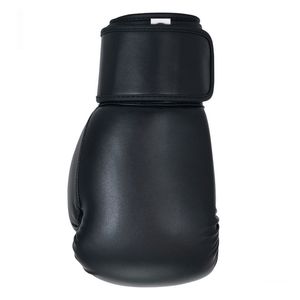 Guantes de Boxeo Negros Personalizados con Logotipo, Guantes de Entrenamiento de Cuero PU para MMA, Kickboxing, Sparring, Guantes para Saco de Boxeo, Venta al Por Mayor - Product Image 4