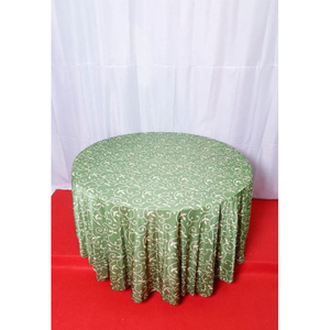 Housse de table ronde moderne en polyester imprimé, durable, pour réceptions de mariage, banquets, fêtes, décoration d'événements, fournisseur indien, meilleur prix - Product Image 4