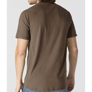 เสื้อยืดบุรุษสั่งทำเสื้อยืดเปล่าคุณภาพหรูหราตัวโคร่งขายส่งเนื้อผ้าหนาพิเศษคอผ้าริบเลียนแบบผ้าฝ้ายแท้100% สำหรับผู้ชาย - Product Image 3