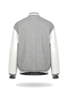 Custom Wool Body <b>White</b> Sleeves Varsity <b>Jacket</b> Wholesale <b>Men</b> Letterman <b>Jacket</b> High School Zipper Closure Waterproof Breathable - Product Image 4
