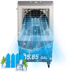 Raffrescatore Evaporativo Portatile da 150W 707L per Interni/Esterni (Serbatoio Acqua da 15,85 Galloni, Spina UK/AU) - Product Image 6