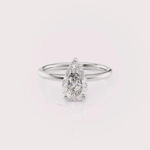 Bague de fiançailles en moissanite pour femme, bijoux de mariage classiques au design intemporel, disponible à prix compétitif - Product Image 4