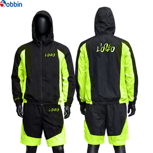 Conjunto Deportivo BOBBIN INDUSTRIES para Hombre, Cómodo, Transpirable, Cortavientos, Poliéster/Nailon, Estilo Hip Hop, Color Sólido, Primavera, Personalizable con Logotipo - Product Image 1