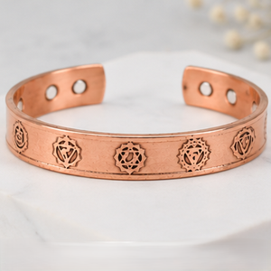Authentic Sacred Chakra <b>Engraved</b> Pure Metal Open Cuff <b>Bangle</b> Bracelet Fashionable Metal Jewelry Exquisite Craftsmanship - Product Image 3