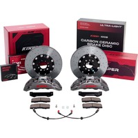 طقم فرامل كربون سيراميك عالي الأداء ICOOH IC6 مقاس R19-R21 380/390/395/400/410 مم لسيارة BMW M5 E60