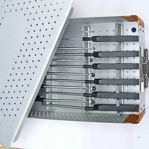 Kit d'équipement chirurgical neurochirurgical Azicon de 12 pièces pour curettes orthopédiques vertébrales, discectomie cervicale et lombaire, laminectomie - Product Image 3