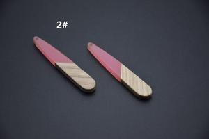 MN EXPORTS Rustic <b>Resin</b> & Wood Drop Earrings Handmade Natural Wooden Jewelry Lightweight Bohemian Fashion Party for Women - Product Image 6