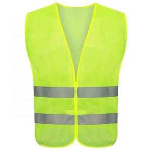 Gilet de sécurité réfléchissant en polyester multi-poches personnalisé - Imperméable, LED clignotante, ANSI Classe 1, EN ISO 20471 Classe 2, haute visibilité - Product Image 5