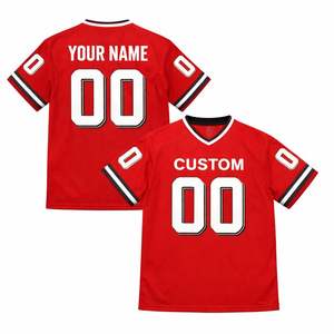 Uniforme Deportivo Personalizado al por Mayor, Jersey de Fútbol Americano, Manga Corta de Verano, Unisex, Transpirable, de Secado Rápido, Talla Grande - Product Image 4