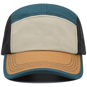 Nouvelles casquettes 5 panneaux ajustables en nylon imperméable pour sports de plein air, colorées, personnalisées, de haute qualité, pour adultes, idéales pour l'été. - Product Image 1
