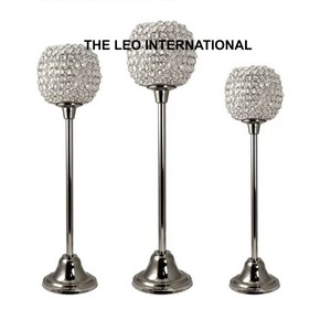 Stainless Steel <b>Mirror</b> Polished Table Decoration <b>Crystal</b> Votive Lightening Indoor and Outdoor Luxury Candle Holder Supply - Product Image 1