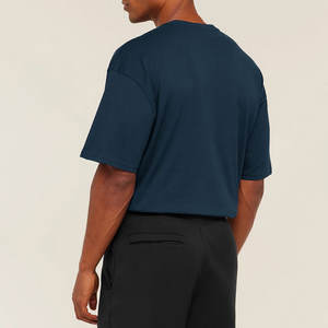 Camiseta de Verano de Manga Corta, Nuevo Diseño, Hombros Descubiertos, Transpirable, de Alta Calidad, Color Sólido, Talla Grande, 100% Algodón, Estilo Urbano - Product Image 6