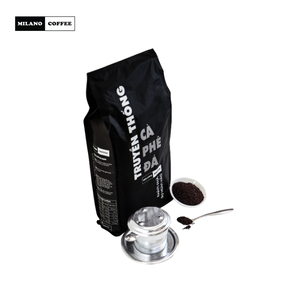 กาแฟมิลาน 1 กก. คั่วเข้ม โรบัสต้า บดละเอียด รสขม คุณภาพสูง ผสมเนยและเกลือ สูตรเวียดนาม ผู้ผลิต OEM - Product Image 2