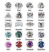 Moissanite en vrac taille coussin, couleur D, VVS1, cultivée en laboratoire, avec jeu de couleurs/effet de feu et certifiée par une tierce partie, pour la vente en gros