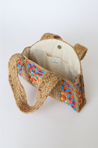 Bolso bohemio de yute de alta calidad para mujer verano Natural multicolor gran capacidad cremallera tendencia diaria Otoño Invierno - Product Image 5