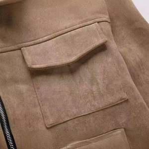 2026 Hot Selling <b>Men's</b> Genuine Leather Bomber <b>Jacket</b> Front Logo Breathable Windproof <b>Canvas</b> New Fashion - Product Image 5