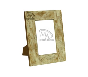 Hot Selling Ivory Bone Inlay Resin <b>Frame</b> Quality Wood & Metal Material with Unique Design for Wall & Table Home Decor - Product Image 1