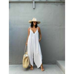 Vestido Gypsi Amorzinho 100% Algodón Ecológico Transpirable, Diseño de Estilo Sencillo, Hecho a Mano, Cintura Natural Holgada, Maxi, Cuello en V, ODM - Product Image 6