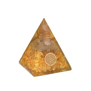 Compra directa del fabricante hecho a mano pulido citrino orgón energía pirámide amor cristal curación Emf Decoración - Product Image 1