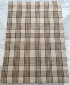AISHAFABS Tapis Dhurrie Designer 100% Coton, Design Géométrique Marocain Moderne à Motifs Carrés, Tapis à Poils Longs Tissés Plats Antidérapants, Ensembles de Tapis - Product Image 6