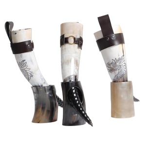 Corne de Viking de bière à boire écologique de qualité unique Corne de buffle de haute qualité Vente chaude pour la maison, hôtel et restaurant - Product Image 6