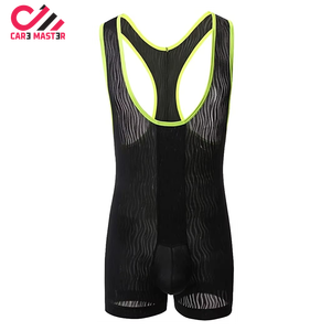 Combinaison de lutte pour hommes de haute qualité, respirante, en polyester et élasthanne, personnalisable, imprimée par sublimation, vente en gros à bas prix - Product Image 4