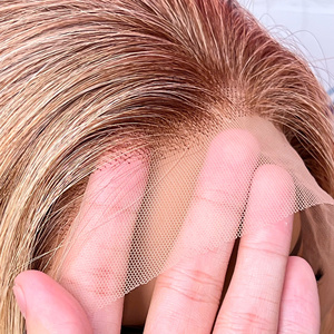 SUPER SALE <b>Bob</b> <b>wig</b> frontal 13x6 Vietnamese human hair extension bone straight ombre color middle part - Product Image 6