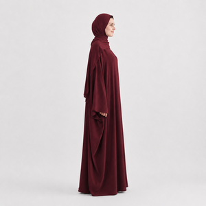 Wholesale Anti-static Wrinkle Resistant Plus Size Loose Fit Modest <b>Abaya</b> Set for <b>Women</b> Maxi Length Elegant Style - Product Image 4