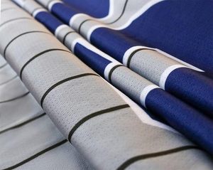 Maillots de baseball à rayures à manches courtes avec boutons pour les fans - Product Image 5