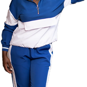 Conjunto Deportivo Zeta Active Winter Plus Size Casual Greek Life, Sudadera con Cremallera y Pantalones Jogger, Cómodo, Transpirable, Ropa Deportiva para Viajes - Product Image 6