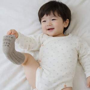 JALBEBE Mono de bebé ecológico lavable de manga larga con cierre de botones frontal abierto, tejido de algodón y elastano, venta al por mayor - Product Image 6