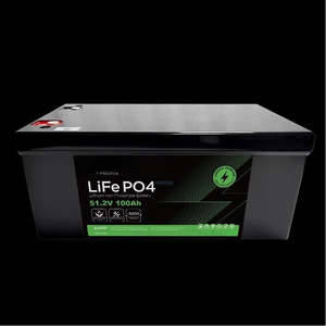 Batería de Litio Lifepo4 HR de 48V para Almacenamiento de Energía Doméstica, 5.12KWh, Solar, para Barcos, Vehículos Recreativos, Marinos, 12.8v 25.6v 51.2v 100Ah, Negra - Product Image 6