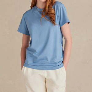 Camiseta de Algodón Personalizada para Mujer, OEM ODM, Venta al por Mayor, Cuello Redondo, Manga Corta, Fabricante y Proveedor de Ropa Unisex - Product Image 2