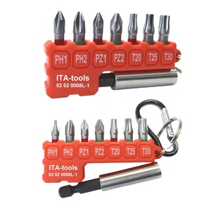 (1/4"H) x 8 ชิ้น ชุดบิตส์วงแหวนสี 60 มม. พร้อมพวงกุญแจ - Product Image 2