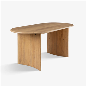 Table à manger moderne de luxe en bois massif, de haute qualité, robuste, durable, écologique, imperméable, portable, meubles de salle à manger - Product Image 4
